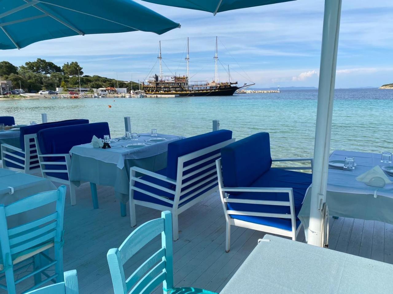Angelos Hotel Ormos Panagias Buitenkant foto